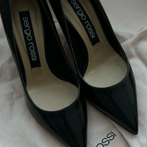 Sergio Rossi Godiva Patent Leather Pump with Steel Heel Size 38 - Picture 7 of 7